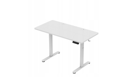 Biurko gamingowe elektryczne regulacja wysokości 72-118cm LED stolik Huzaro