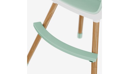 Krzesełko Do KARMIENIA dla DZIECI Tulano Green REGULOWANE SKŁADANE 2w1 TACA