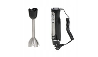 BLENDER ręczny AD 4625 1500W czarny TURBO stal NIERDZEWNA 5 PRĘDKOŚCI 2