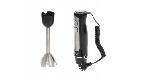 BLENDER ręczny AD 4625 1500W czarny TURBO stal NIERDZEWNA 5 PRĘDKOŚCI