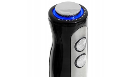 BLENDER ręczny AD 4625 1500W czarny TURBO stal NIERDZEWNA 5 PRĘDKOŚCI