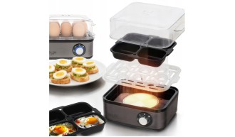 Jajowar elektryczny na 8 jaj automatyczne wyłączanie 3 poziomy gotowania