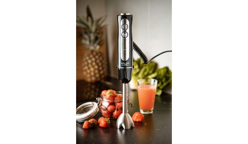 BLENDER ręczny AD 4625 1500W czarny TURBO stal NIERDZEWNA 5 PRĘDKOŚCI