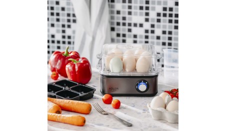 Jajowar elektryczny na 8 jaj automatyczne wyłączanie 3 poziomy gotowania