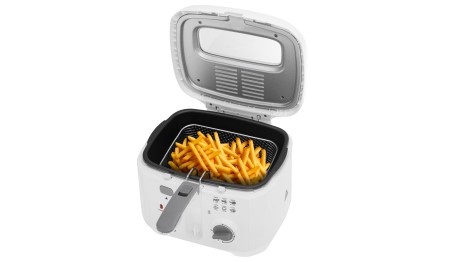 Frytkownica domowa 1800W pojemność 2,5L zamykana pokrywa kosz uchwyt Filtr