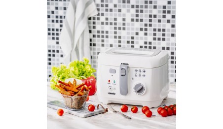 Frytkownica domowa 1800W pojemność 2,5L zamykana pokrywa kosz uchwyt Filtr