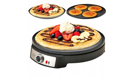 Naleśnikarka elektryczna 30cm Dwustronna 2w1 1600W Nieprzywierająca Akcesor