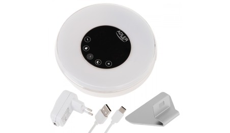 Radiobudzik świetlny LED SYMULACJA ŚWITU alarm dźwięki natury RADIO Lampka