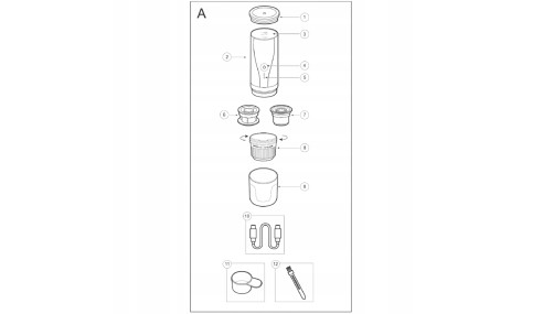 Ekspres ciśnieniowy do kawy 20Bar 90W przenośny 80ml etui kapsułki adapter