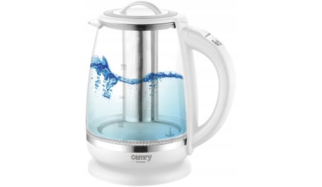 Czajnik elektryczny Camry CR1290w 2200 W 2 l biały
