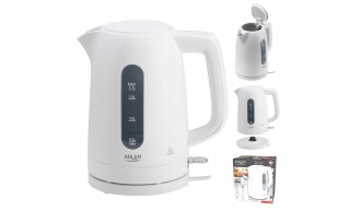 CZAJNIK elektryczny Adler AD 1379w 2200 W 1,7 l biały STRIX