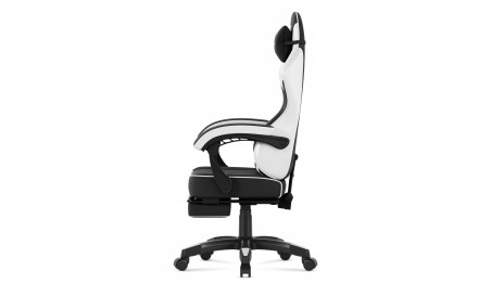 Fotel Gamingowy Ergonomiczny z Podnóżkiem Biurowy Regulowany Huzaro