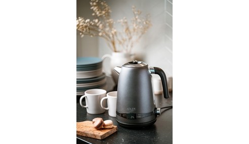 Czajnik ELEKTRYCZNY stalowy METALOWY 1,7L |LCD REGULACJA TEMPERATURY