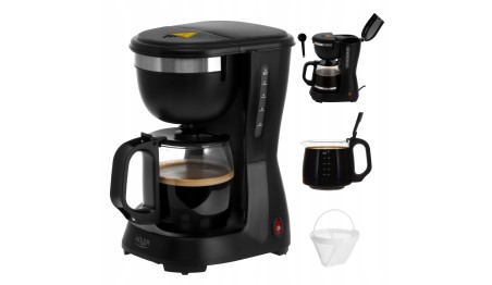 EKSPRES przelewowy AD 4381B 0,6 l KOMPAKTOWY MOC 600W FILTR