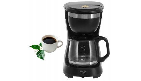 EKSPRES przelewowy AD 4381B 0,6 l KOMPAKTOWY MOC 600W FILTR