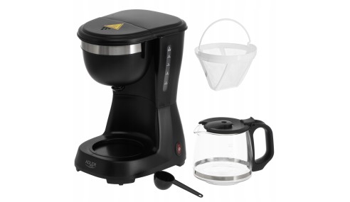 EKSPRES przelewowy AD 4381B 0,6 l KOMPAKTOWY MOC 600W FILTR