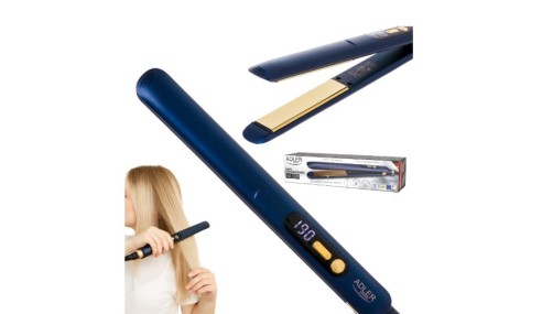 PROSTOWNICA do Włosów TYTANOWE płytki Regulacja Temperatury ADLER AD 2328