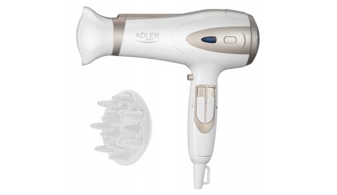 Mocna suszarka 2400W z jonizatorem dyfuzorem zimnym nadmuchem elegancka