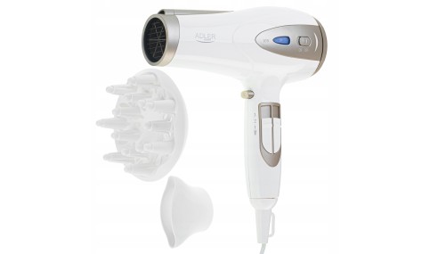 Mocna suszarka 2400W z jonizatorem dyfuzorem zimnym nadmuchem elegancka