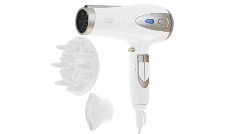 Mocna suszarka 2400W z jonizatorem dyfuzorem zimnym nadmuchem elegancka