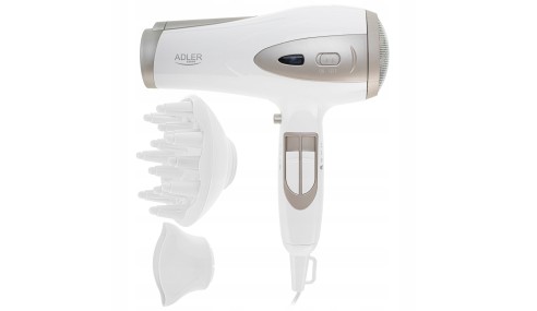 Mocna suszarka 2400W z jonizatorem dyfuzorem zimnym nadmuchem elegancka