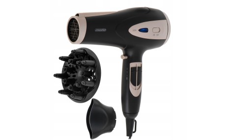 Suszarka do włosów 2200 W jonizacja dyfuzor 3 temperatury 2 prędkości Mesko