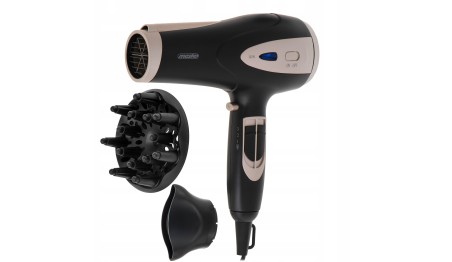 Suszarka do włosów 2200 W jonizacja dyfuzor 3 temperatury 2 prędkości Mesko