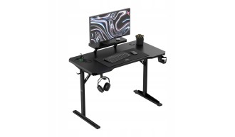 Biurko gamingowe komputerowe Stolik stół biurowy półka gniazdo USB uchwyt