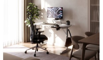 Biurko komputerowe gamingowe Stolik stół biurowy półka gniazdo USB uchwyt 2