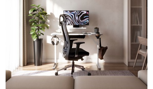 Biurko komputerowe gamingowe Stolik stół biurowy półka gniazdo USB uchwyt