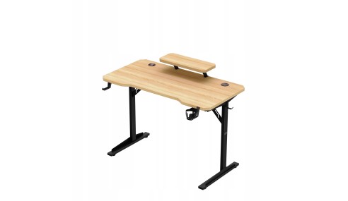 Biurko gamingowe komputerowe Stolik stół biurowy półka gniazdo USB uchwyt