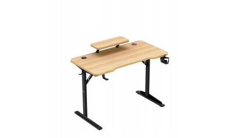 Biurko gamingowe komputerowe Stolik stół biurowy półka gniazdo USB uchwyt