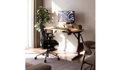 Biurko gamingowe komputerowe Stolik stół biurowy półka gniazdo USB uchwyt