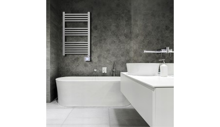 Grzejnik łazienkowy elektryczny Adler 600 W 50 x 90 mm biały DRABINKA