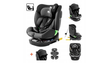 Fotelik samochodowy obrotowy Tulano I-SIZE Obrót 360° ISOFIX + Top Tether