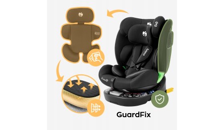 Fotelik samochodowy obrotowy Tulano I-SIZE Obrót 360° ISOFIX + Top Tether
