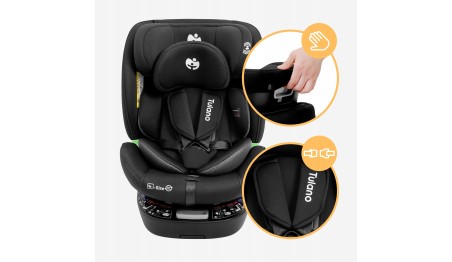 Fotelik samochodowy obrotowy Tulano I-SIZE Obrót 360° ISOFIX + Top Tether