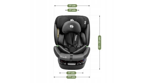 Fotelik samochodowy obrotowy Tulano I-SIZE Obrót 360° ISOFIX + Top Tether