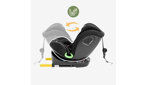 Fotelik samochodowy obrotowy Tulano I-SIZE Obrót 360° ISOFIX + Top Tether