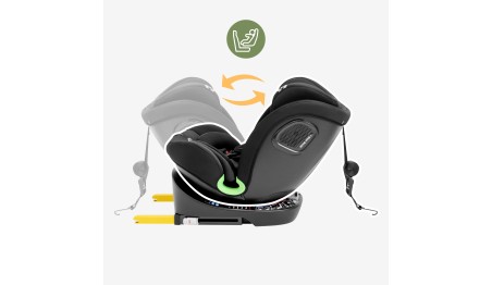 Fotelik samochodowy obrotowy Tulano I-SIZE Obrót 360° ISOFIX + Top Tether