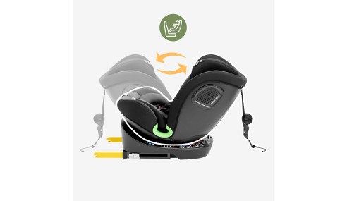 Fotelik samochodowy obrotowy Tulano I-SIZE Obrót 360° ISOFIX + Top Tether