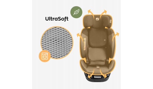 Fotelik samochodowy obrotowy Tulano I-SIZE Obrót 360° ISOFIX + Top Tether