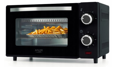 Mini Piekarnik Elektryczny 9L 650W Regulacja temperatury Timer Ruszt Blacha