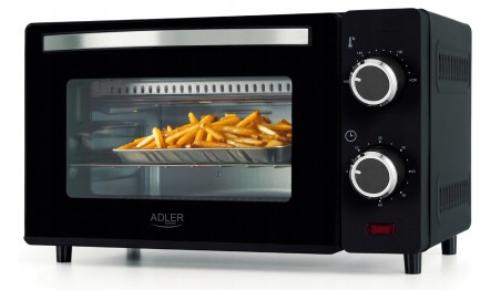 Mini Piekarnik Elektryczny 9L 650W Regulacja temperatury Timer Ruszt Blacha