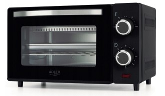 Mini Piekarnik Elektryczny 9L 650W Regulacja temperatury Timer Ruszt Blacha 2