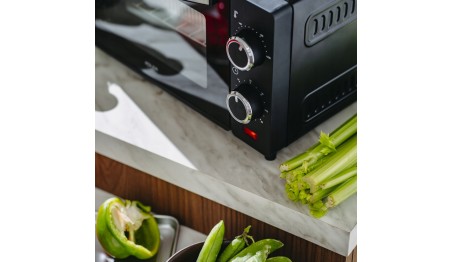 Mini Piekarnik Elektryczny 9L 650W Regulacja temperatury Timer Ruszt Blacha