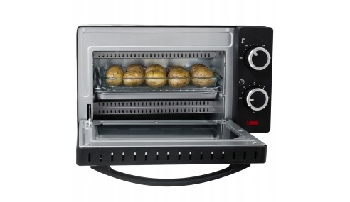 Mini Piekarnik Elektryczny 9L 650W Regulacja temperatury Timer Ruszt Blacha