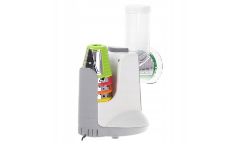 Szatkownica elektryczna do warzyw 5 nasadek stabilna z uchwytem Tarka