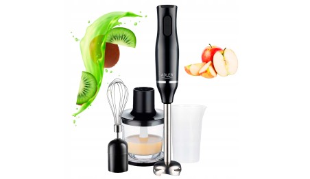 Blender ręczny 800W stalowe ostrza pojemnik 700ml rozdrabniacz miarka ADLER