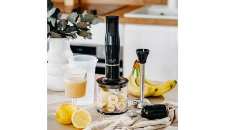 Blender ręczny 800W stalowe ostrza pojemnik 700ml rozdrabniacz miarka ADLER